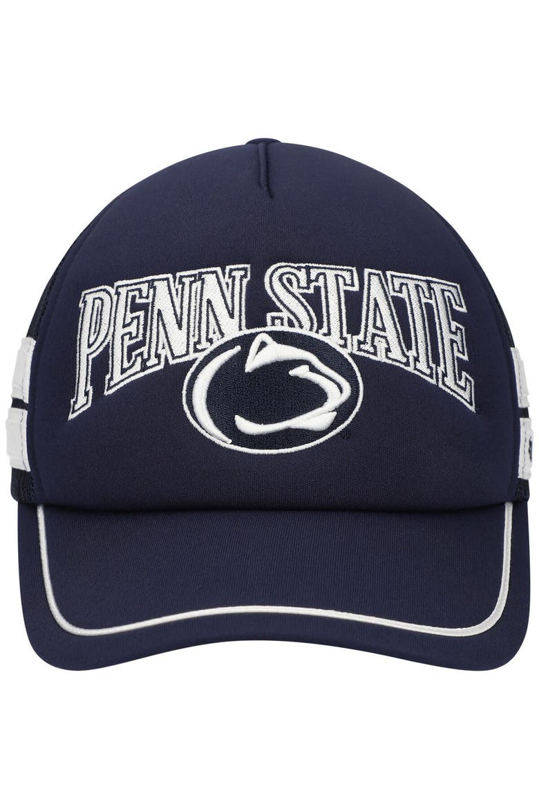 Men's '47 Navy Penn State Nittany Lions Sideband Trucker Adjustable Hat, Alternate, color, Navy