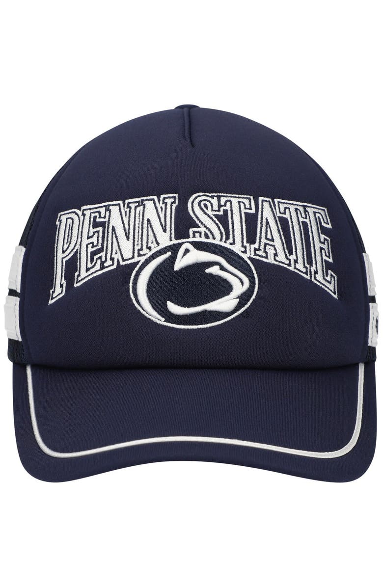 '47 Men's '47 Navy Penn State Nittany Lions Sideband Trucker Adjustable Hat, Alternate, color, Navy