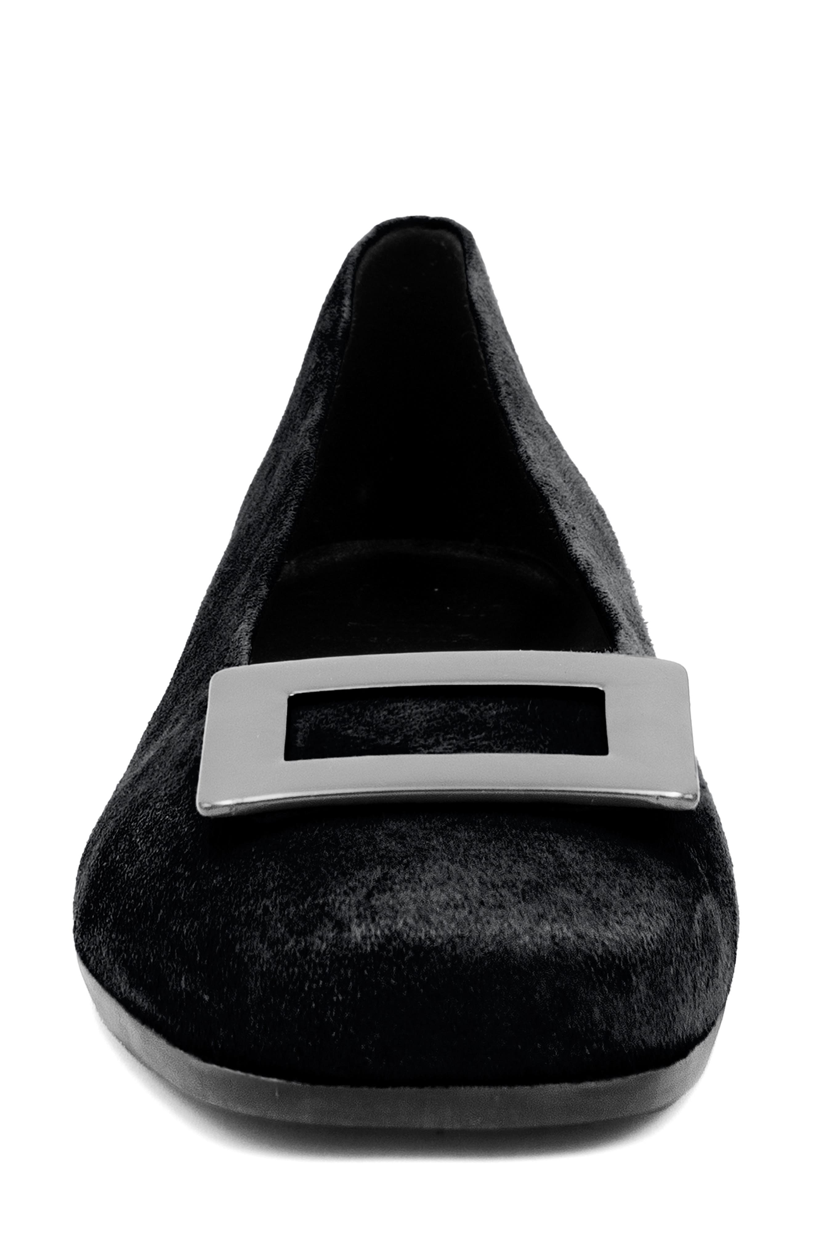 Sabino Leather Flat, Alternate, color, BLACK