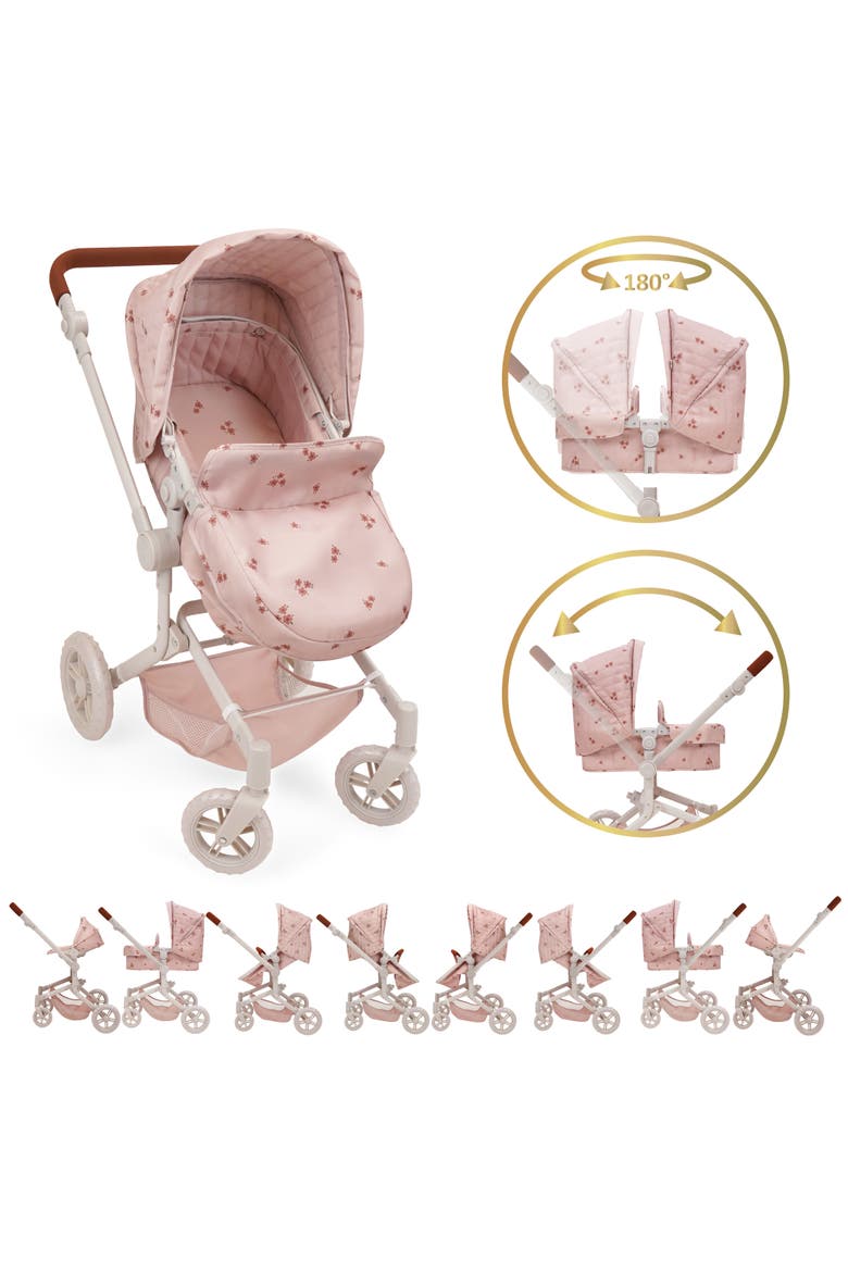 Ballet Flora City Park 3-In-1 Doll Travel Set Pram, Alternate, color, Multicolored