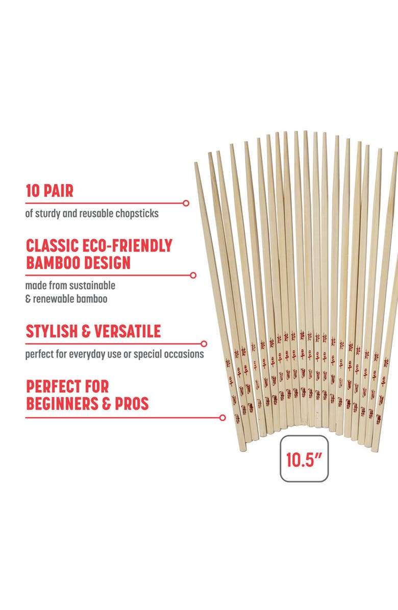 JOYCE CHEN Sushi Bundle, 6 Piece, Alternate, color, Bamboo