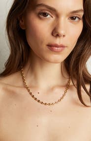 Aurate Puffed Mariner Chain Necklace
