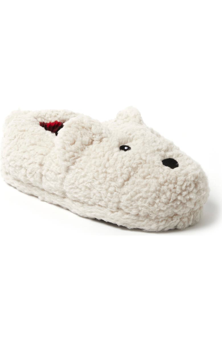 DEARFOAMS Unisex Animal Closed Back Slipper, Main, color, Creme Brulee