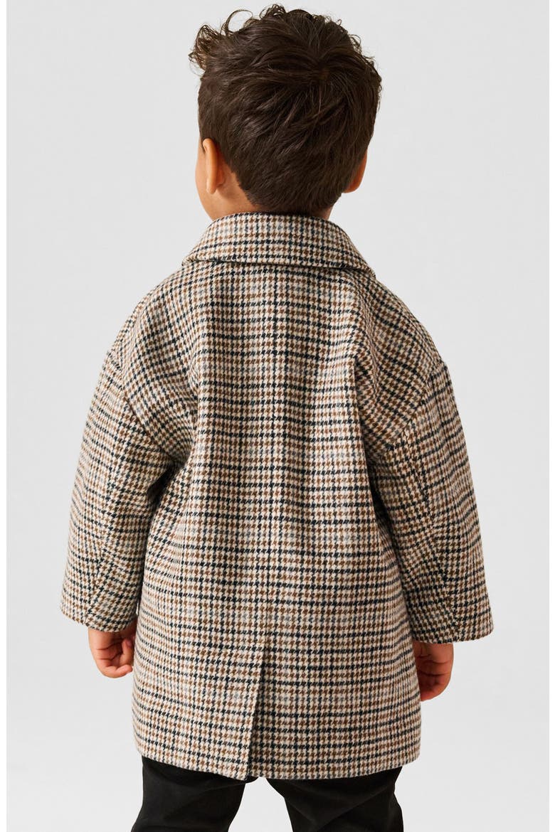 Kids' Smart Heritage Check Coat, Alternate, color, BROWN