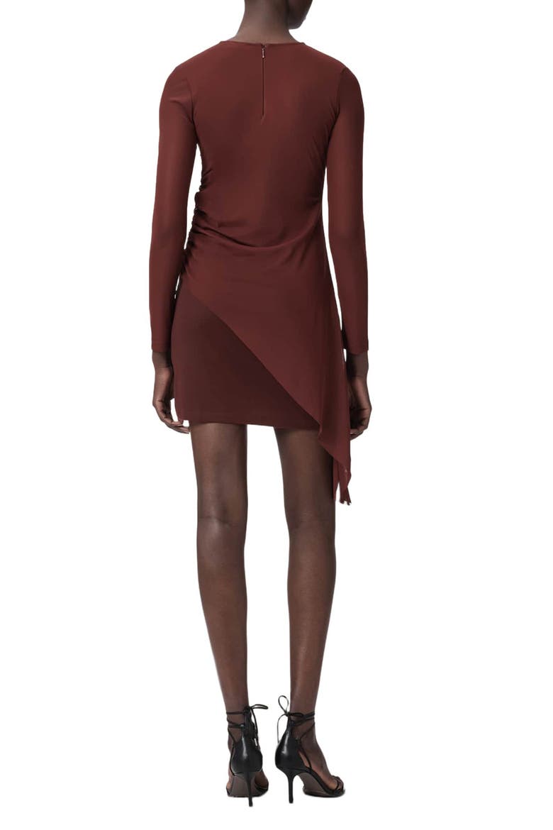 Riley Minidress, Alternate, color, BURNT RED