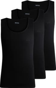 BOSS 3-Pack Ribbed Cotton Tanks