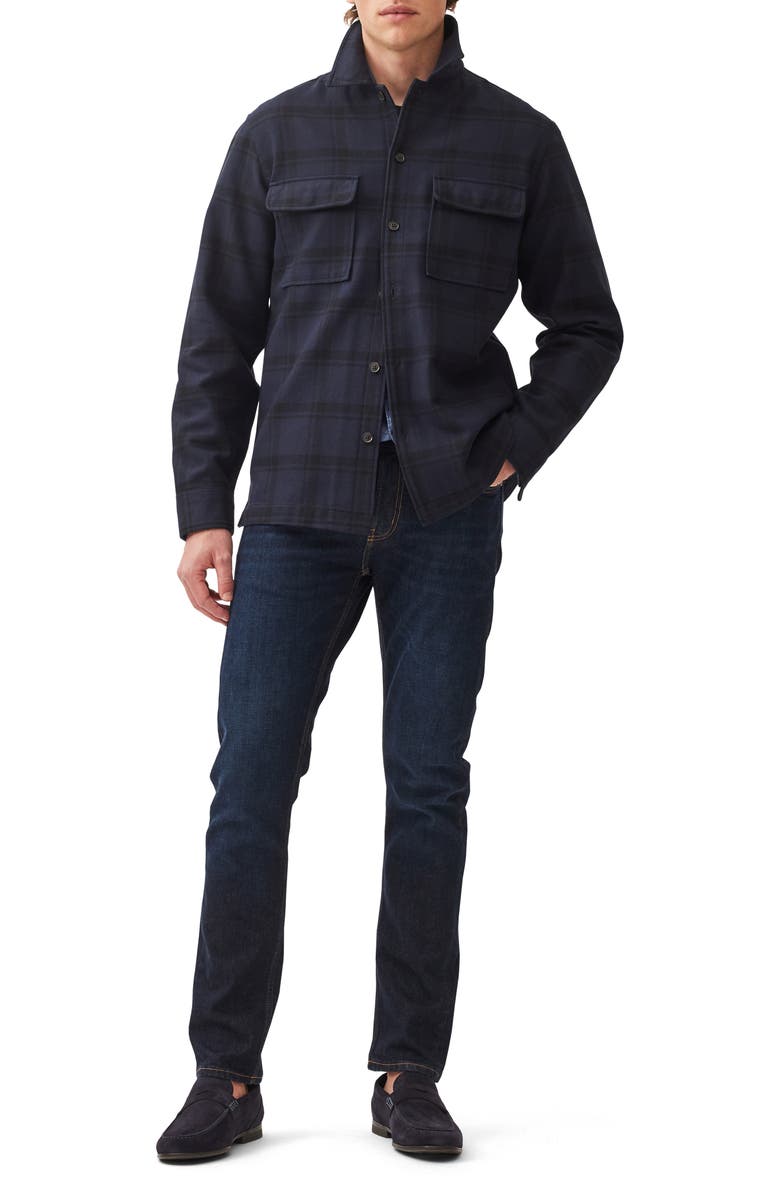 Rodd & Gunn Wadestown Windowpane Check Cotton Twill Button-Up Shirt Jacket, Alternate, color, 