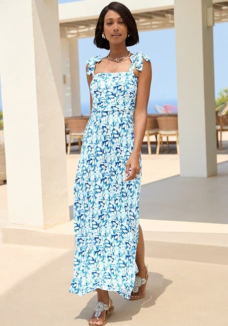 Women's Tie Strap Maxi Dress - image 2
