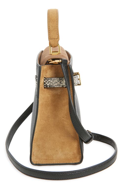 Veronica Beard Dash Leather Top Handle Bag In Multi