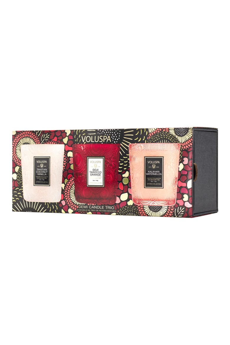Fruits of Paradise Demi Candle Trio, Alternate, color, NO COLOR