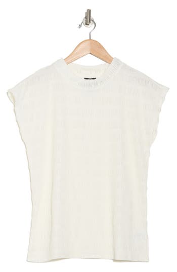 Bobeau Shirred Drop Shoulder Top