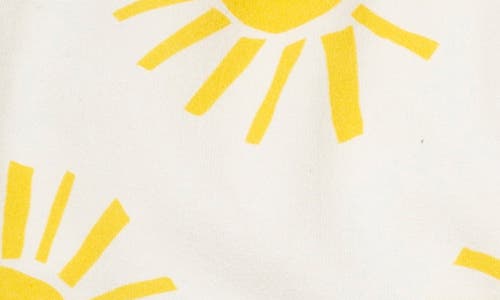 Mon Coeur Print Leggings In Natural/yellow