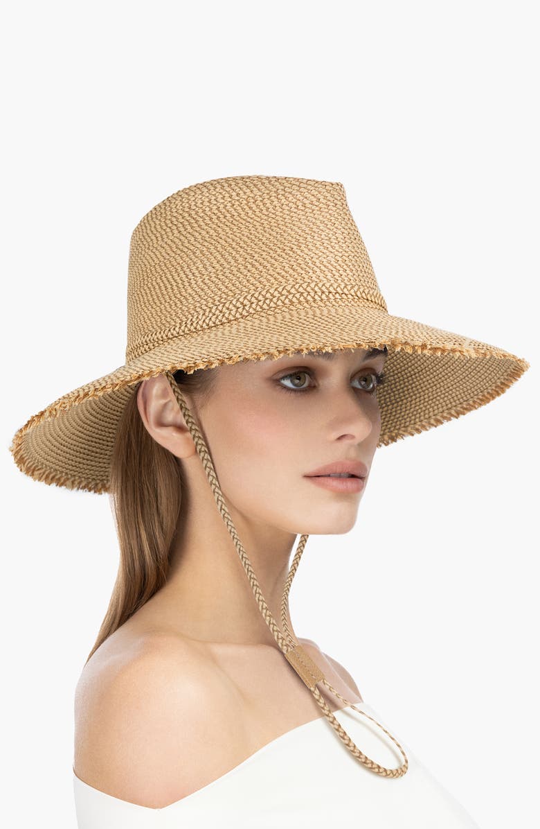 Eric Javits VIP Squishee Sun Hat, Alternate, color, Peanut