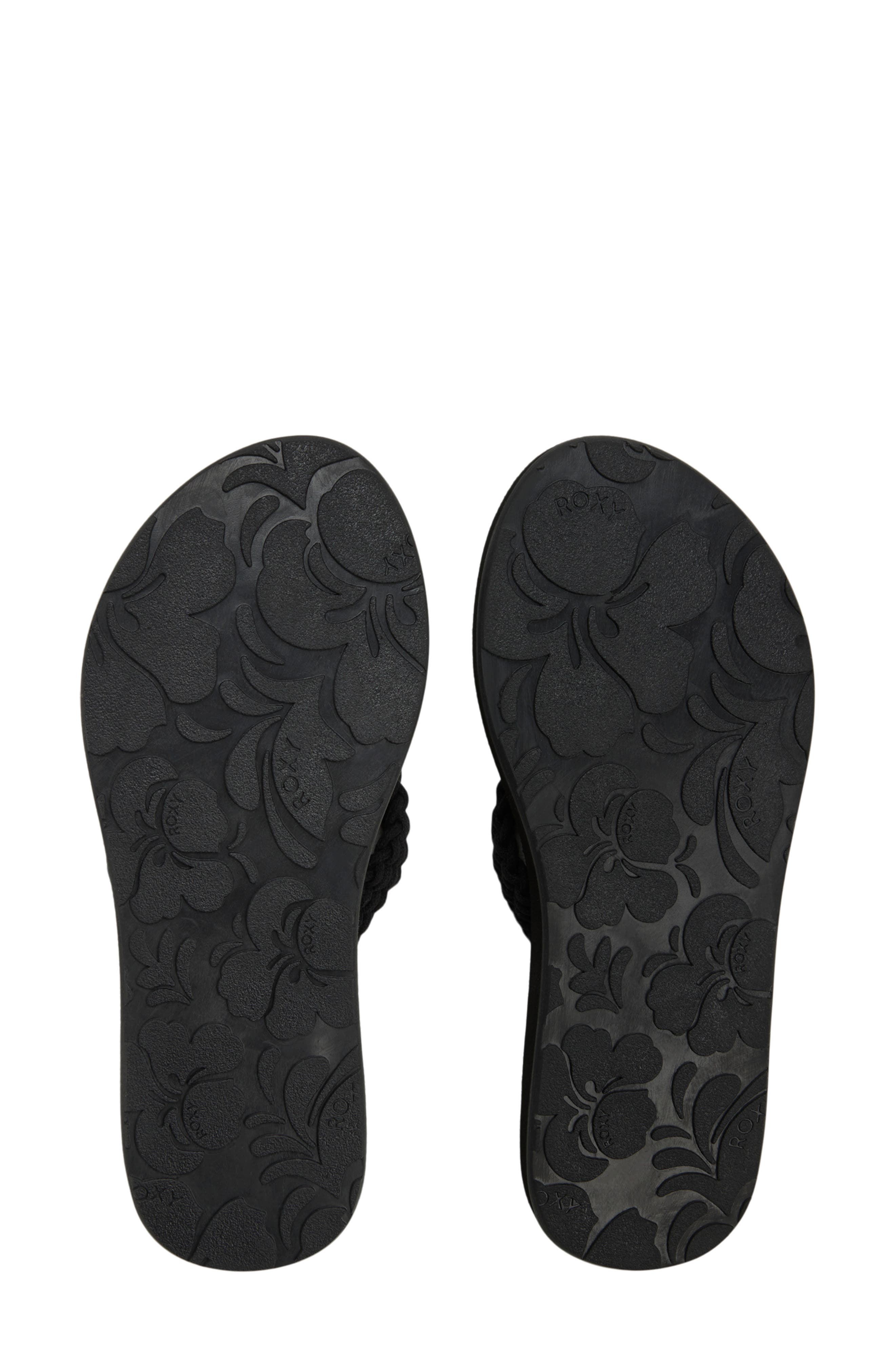 Roxy Porto III Flip Flop, Alternate, color, Black