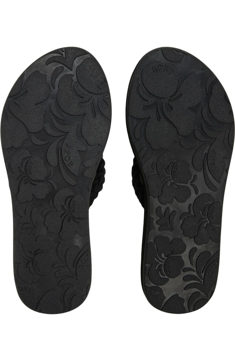 Roxy Porto III Flip Flop, Alternate, color, Black