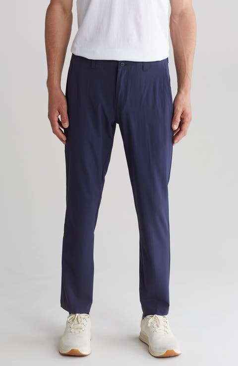 Elastic Waist Straight Leg Pants