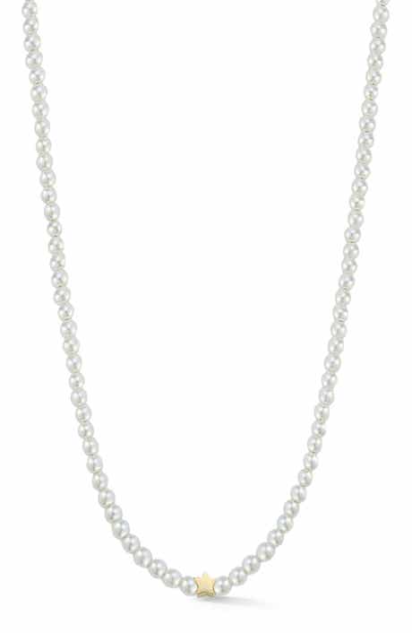 SPHERA MILANO Star Charm Cultured Pearl Necklace