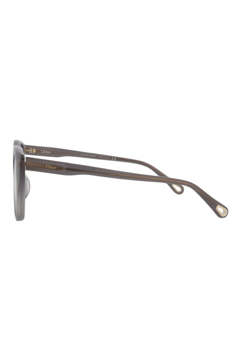 54mm Cat Eye Optical Glasses, Alternate, color, GREY GREY TRANSPARENT