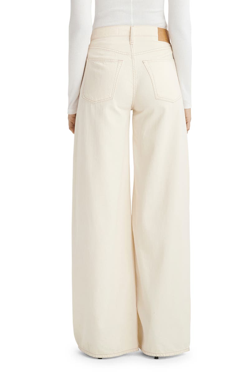 rag & bone Sofie Featherweight Wide Leg Jeans, Alternate, color, Ecru