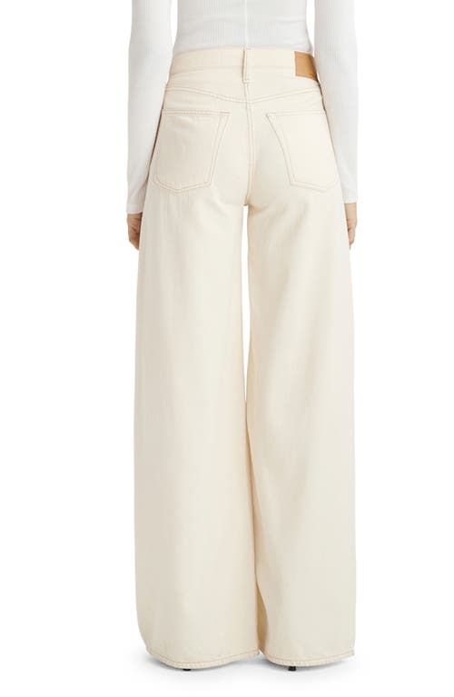 Rag & Bone Sofie Featherweight Wide Leg Jeans In Sand