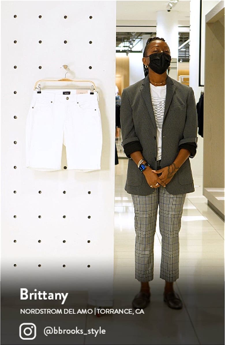 Ella Side Slit Denim Shorts, sales video thumbnail