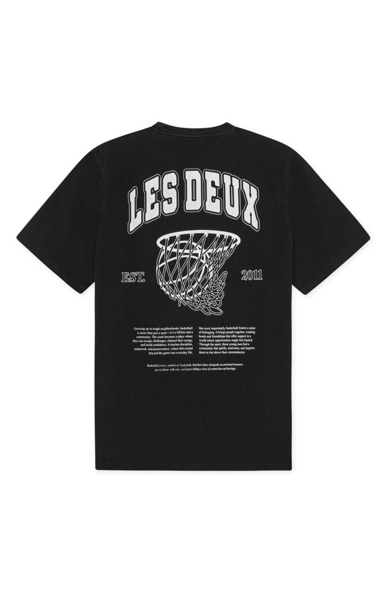 Les Deux Brady Hoop Graphic T-Shirt, Alternate, color, Black