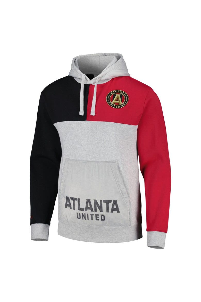 Men's Mitchell & Ness Gray Atlanta United FC Tie Breaker Pullover Hoodie, Alternate, color, Heather Gray
