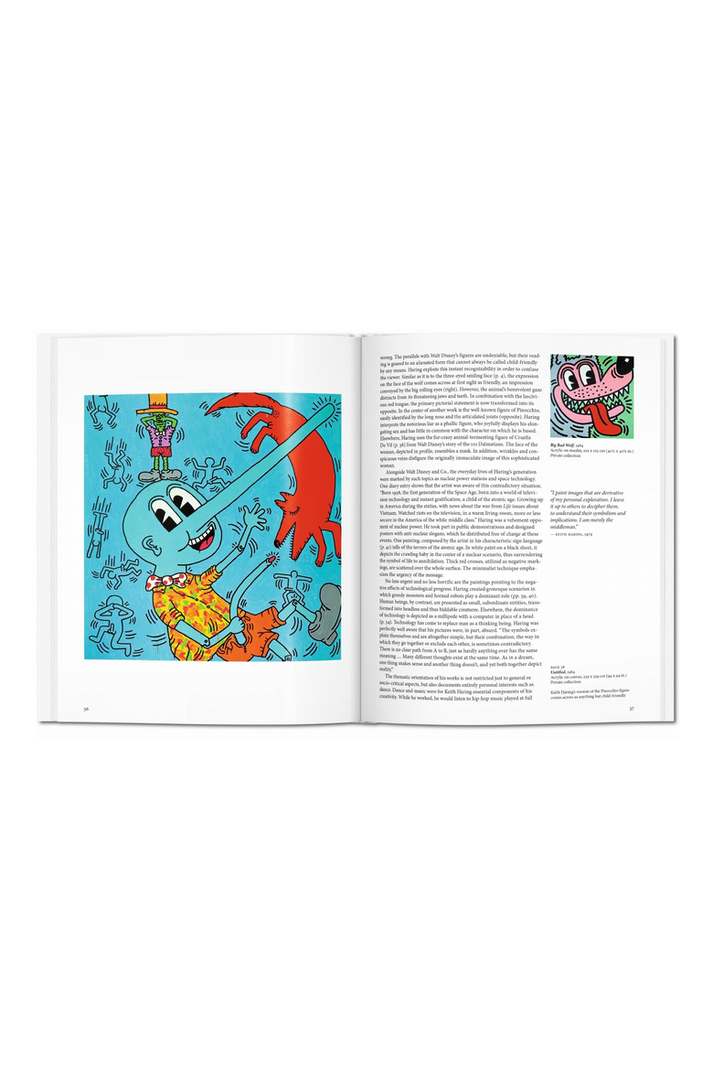 Haring Book, Alternate, color, White