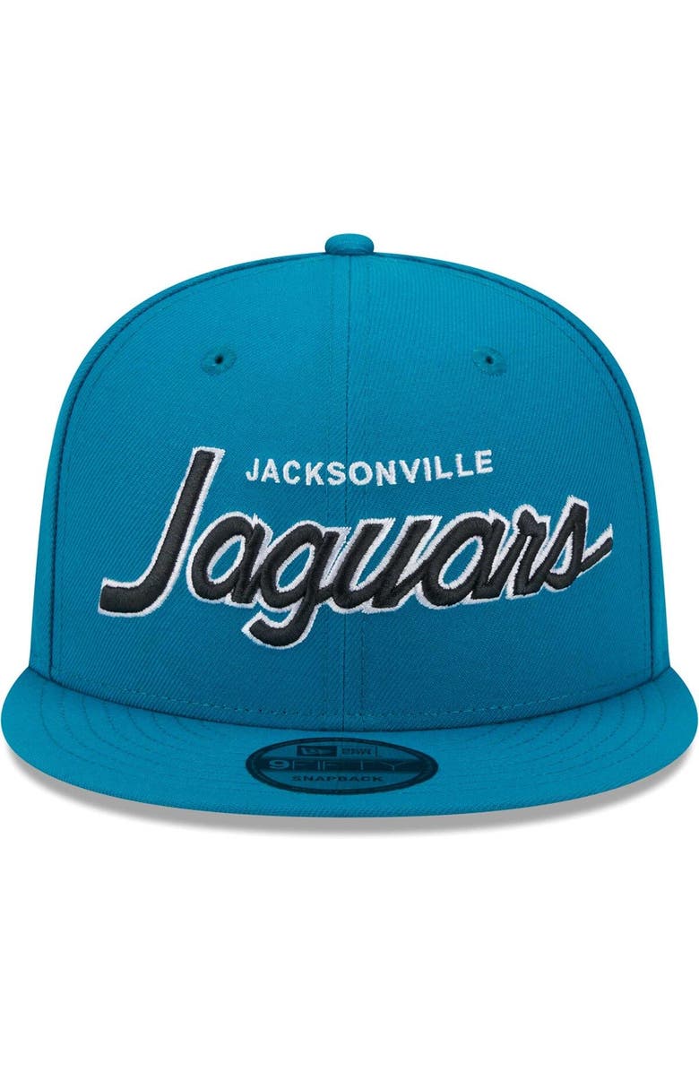 New Era Men's New Era Teal Jacksonville Jaguars Main Script 9FIFTY Snapback Hat, Alternate, color, Teal