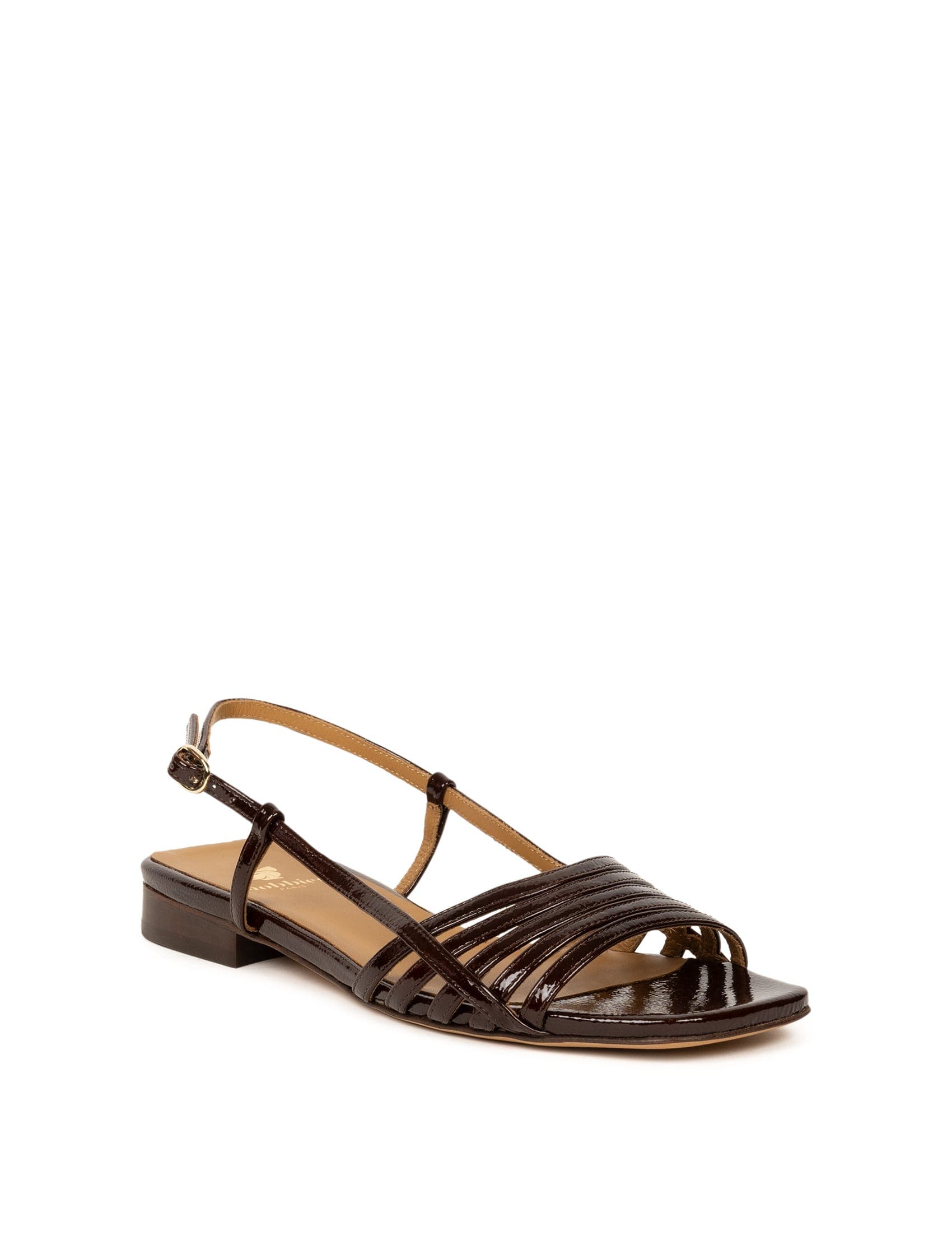 Diana Flat Sandals, Alternate, color, Ganache