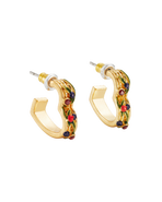 Fable England Orla Hedgerow Heart Hoop Earrings