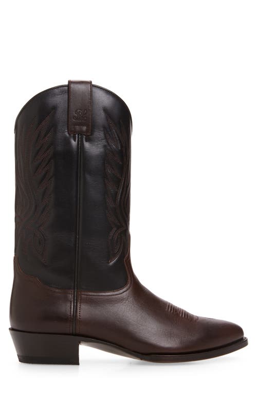 Ralph Lauren Purple Label Western Boot In Burgundy