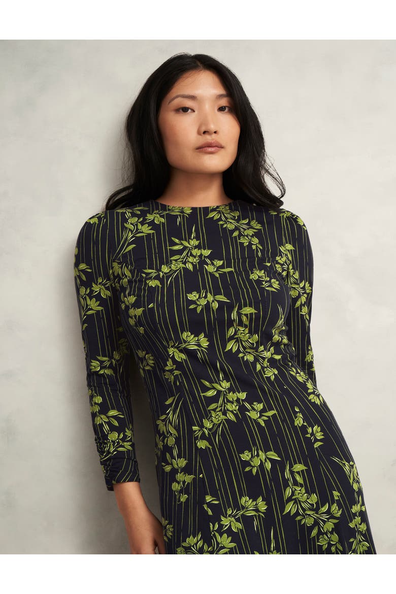 Alison Jersey Dress, Alternate, color, Navy Green