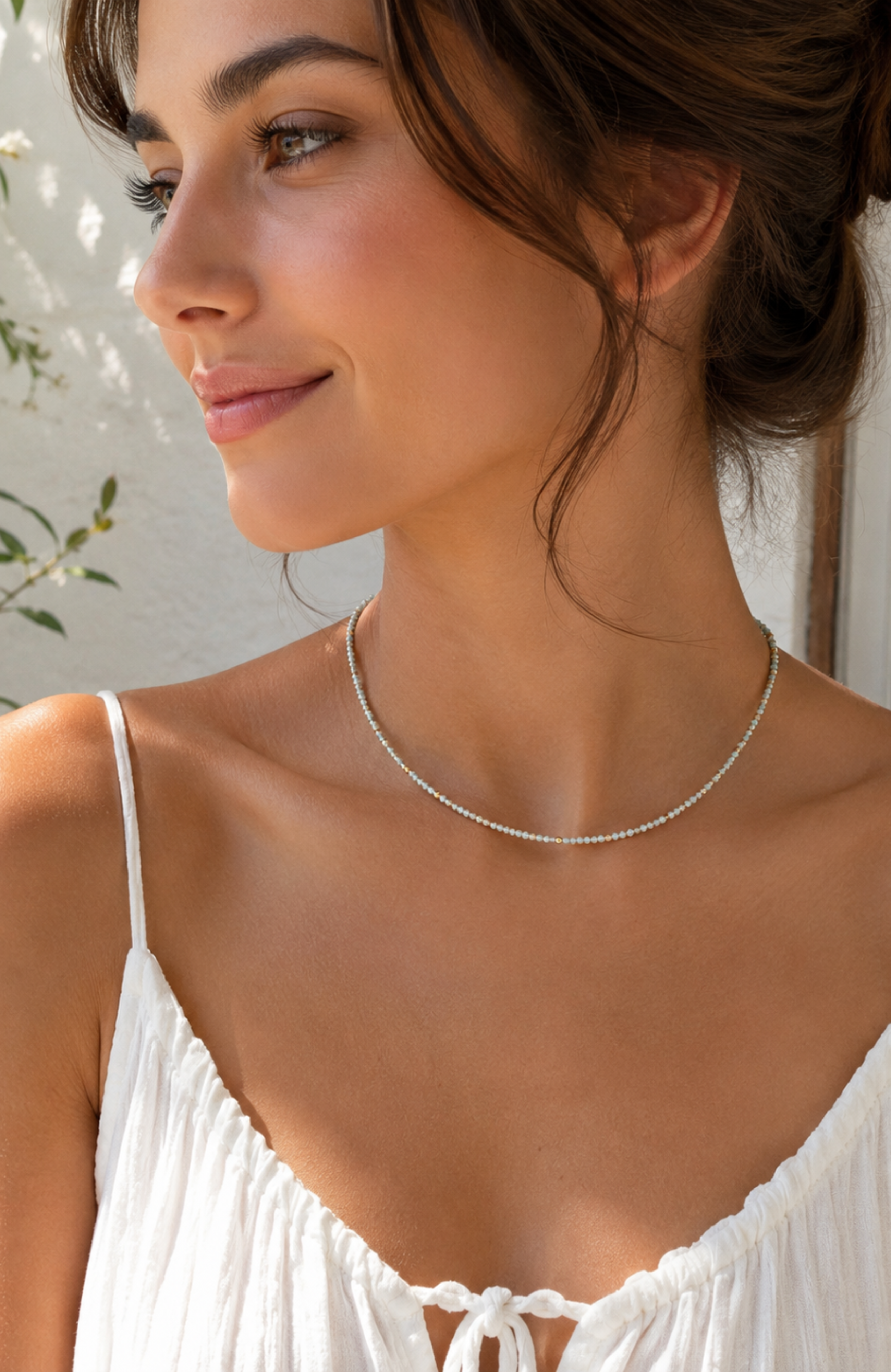Женские аксессуары DLORIA Sea Mist Beaded Necklace — фото 5