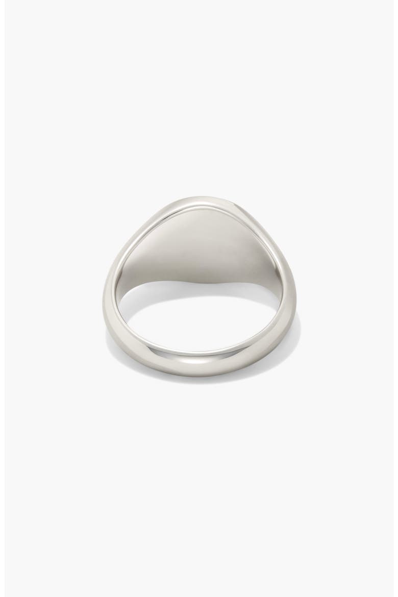 Bold Round Signet Ring, Alternate, color, Sterling Silver