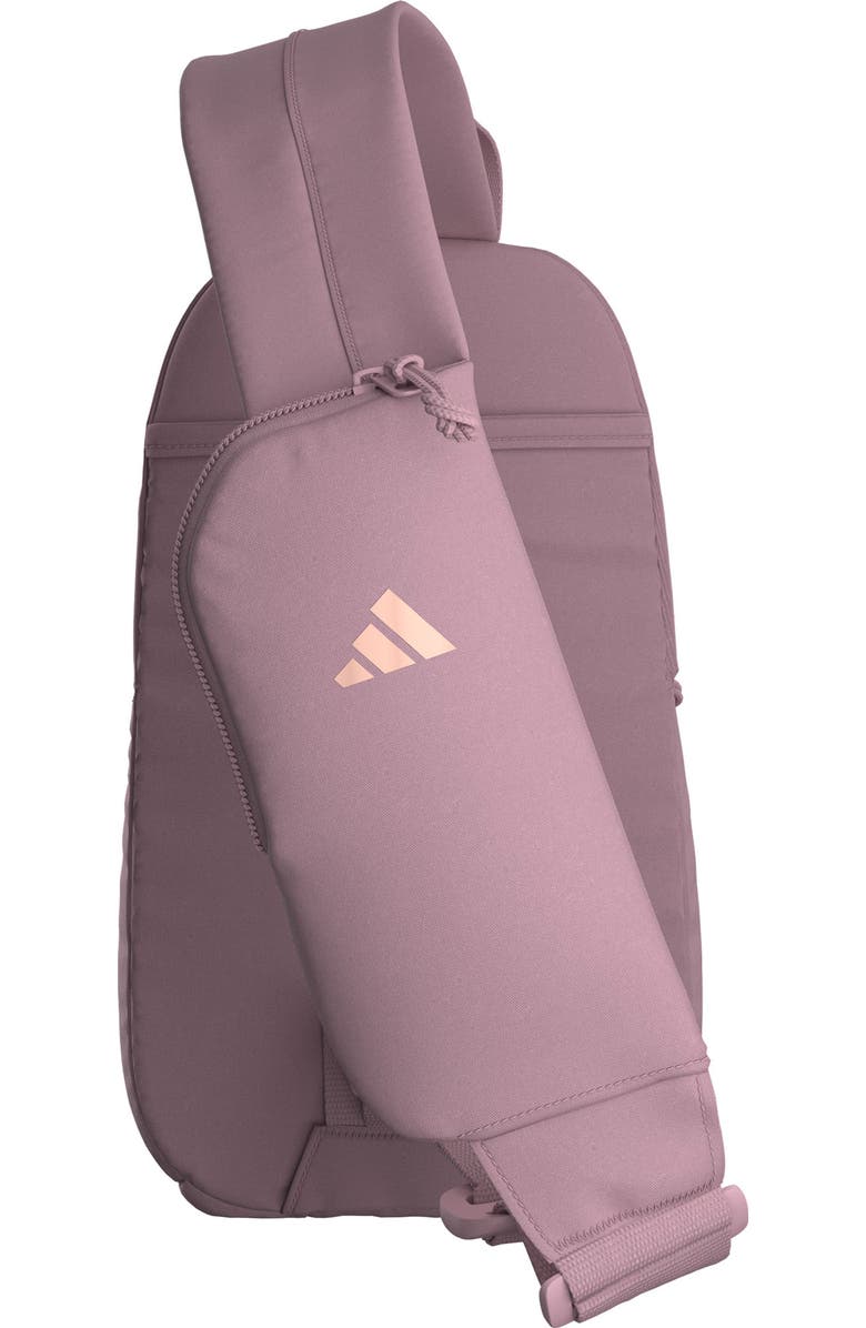 adidas Essentials 3 Sling Crossbody Bag, Alternate, color, Magic Mauve Purple/ Rose Gold