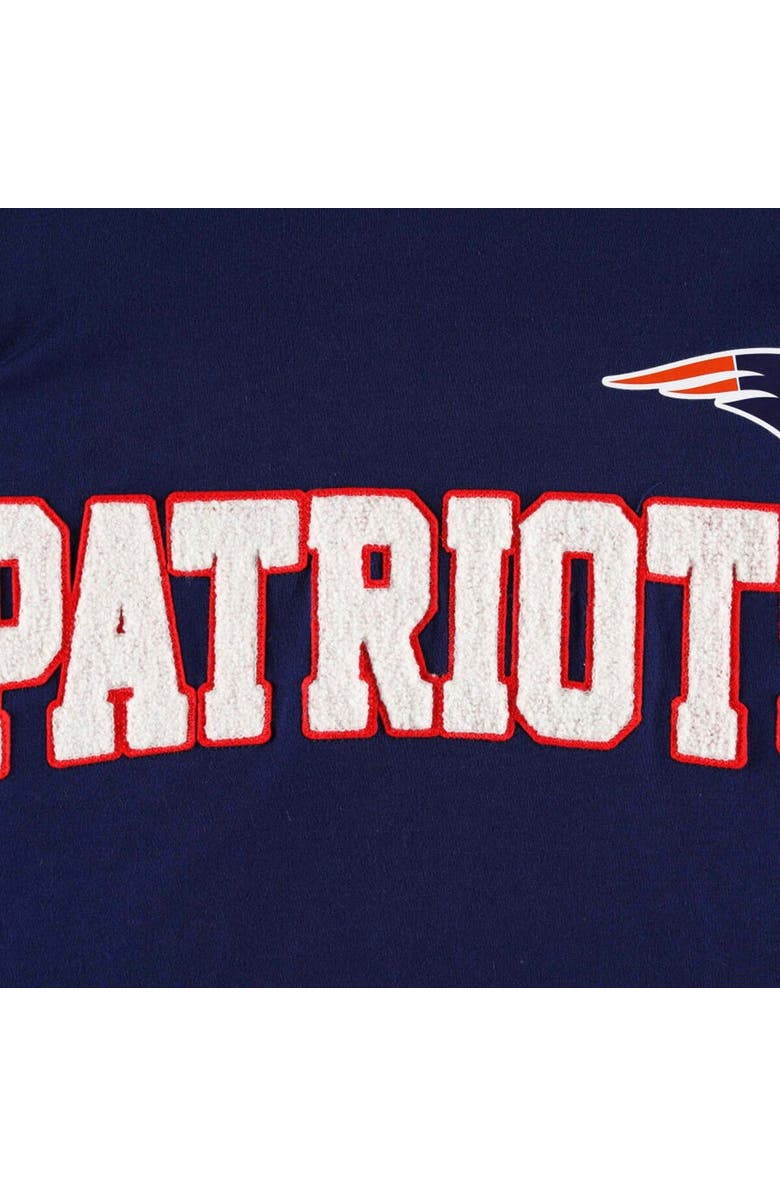 Tommy Hilfiger Men's Tommy Hilfiger Navy/White New England Patriots Alex Long Sleeve Hoodie T-Shirt, Alternate, color, Navy