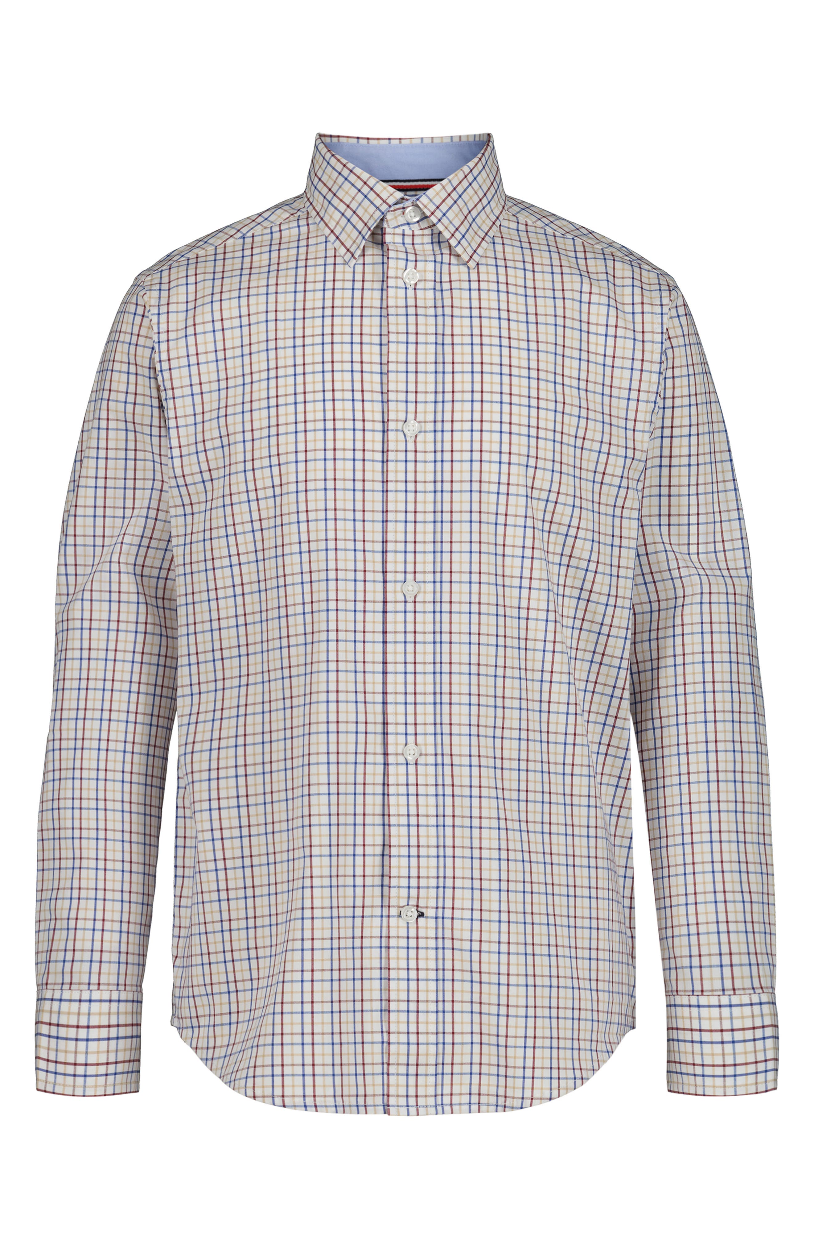 Long Sleeve Stretch Check Shirt