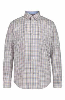 Long Sleeve Stretch Check Shirt