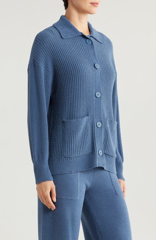Ugg(r) Junipher Cozy Knit Lite Cardigan In Desert Blue