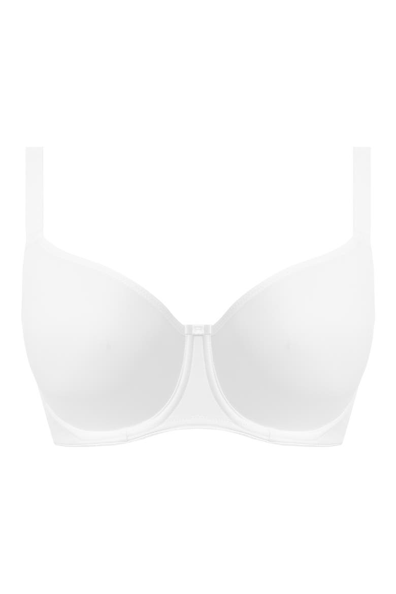 Seamless Underwire Balconette Bra, Alternate, color, WHITE