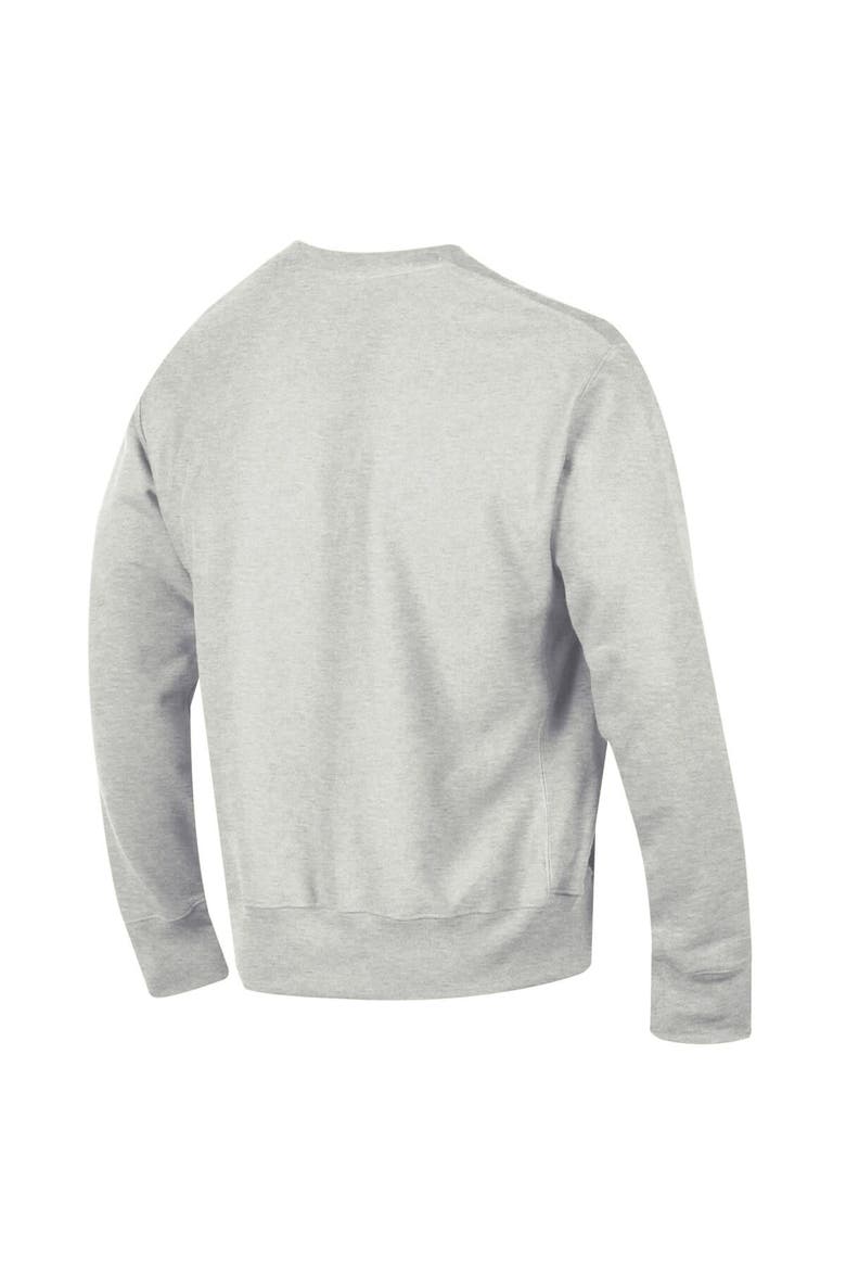 Men's Champion Gray Arizona State Sun Devils Arch Over Logo Reverse Weave Pullover Sweatshirt, Alternate, color, Heather Gray