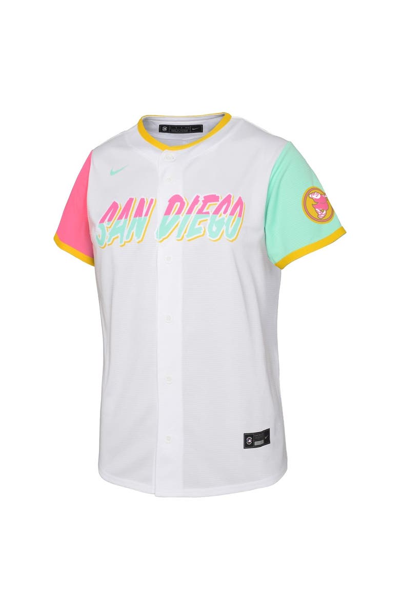 Nike Youth Nike Fernando Tatis Jr. White San Diego Padres 2022 City Connect Replica Player Jersey, Alternate, color,