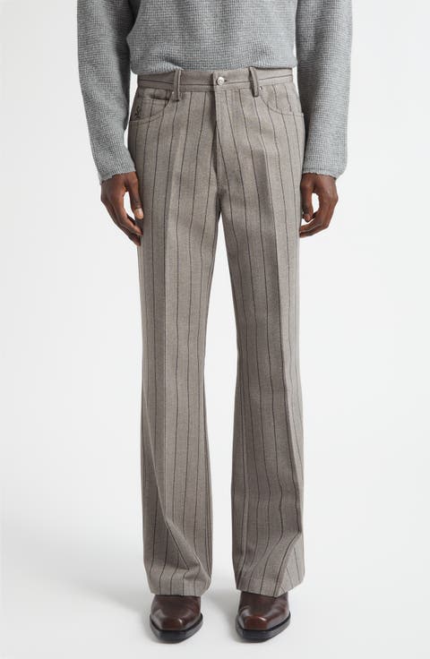Valluco Pinstripe Wool Pants