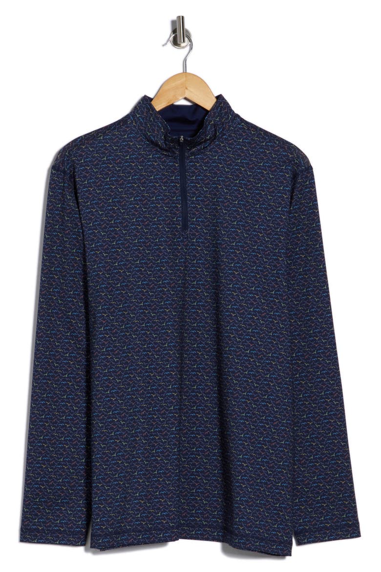 Half Zip Pullover, Alternate, color, MIDNIGHT