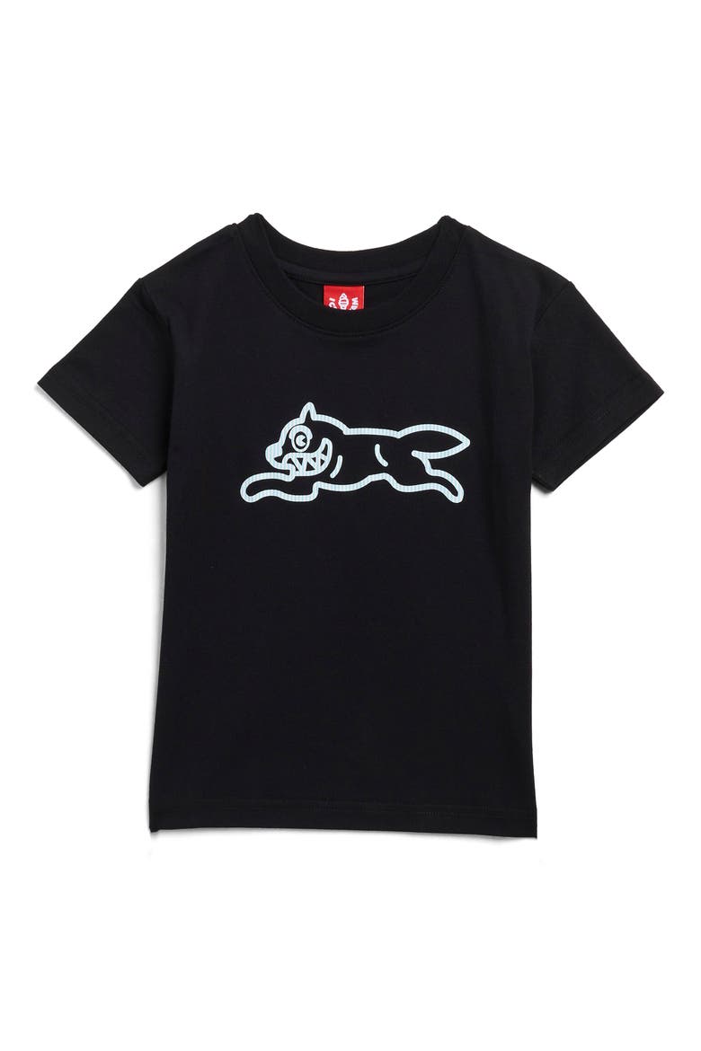 Kids' Yikes Stripes Cotton Graphic T-Shirt, Main, color, BLACK