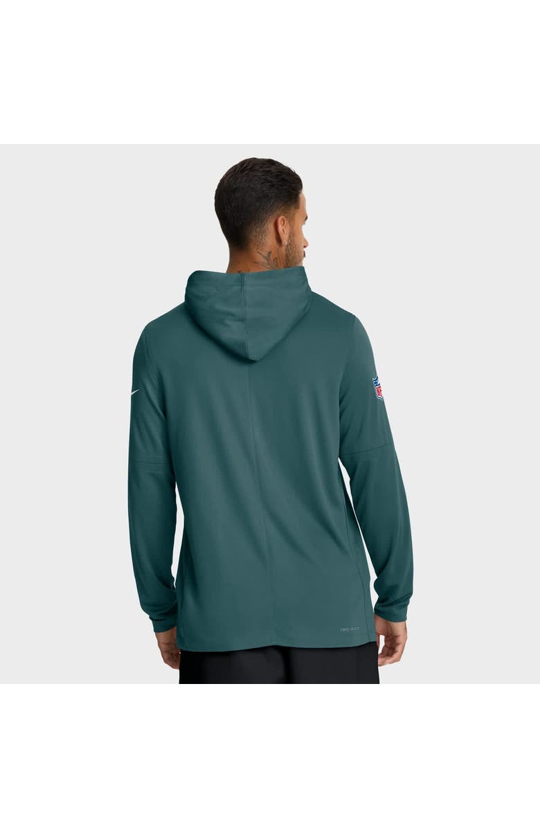 Nike Men's Nike Midnight Green Philadelphia Eagles Big & Tall Sideline Performance Long Sleeve Hoodie T-Shirt, Alternate, color, Green