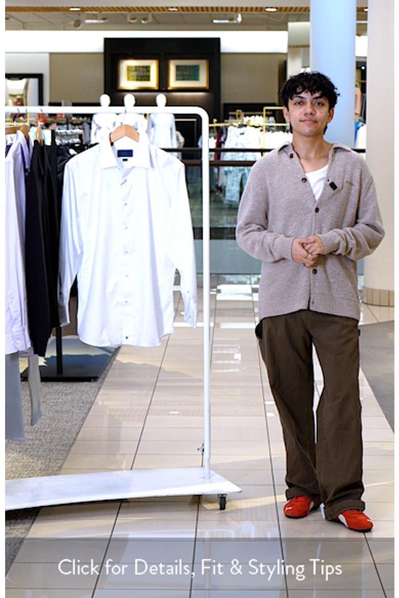 Trim Fit Neat Print Cotton Dress Shirt video