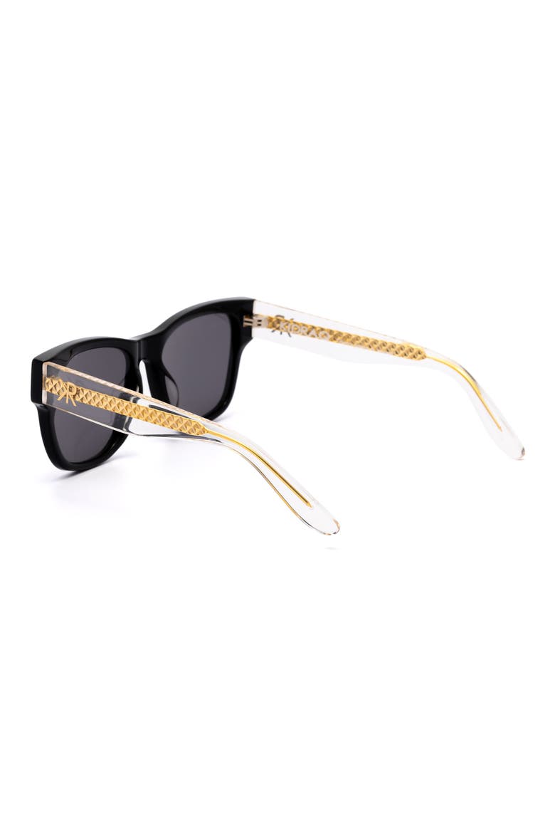 Hollywood Star 48mm Square Sunglasses, Alternate, color, DARK KNIGHT