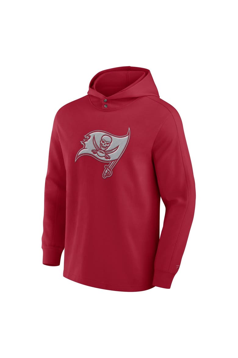 Men's Fanatics Red Tampa Bay Buccaneers Elements Blaze Tri-Blend Long Sleeve Hoodie T-Shirt, Alternate, color, Red